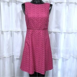 Liz Claiborne pink eyelet dress size 4